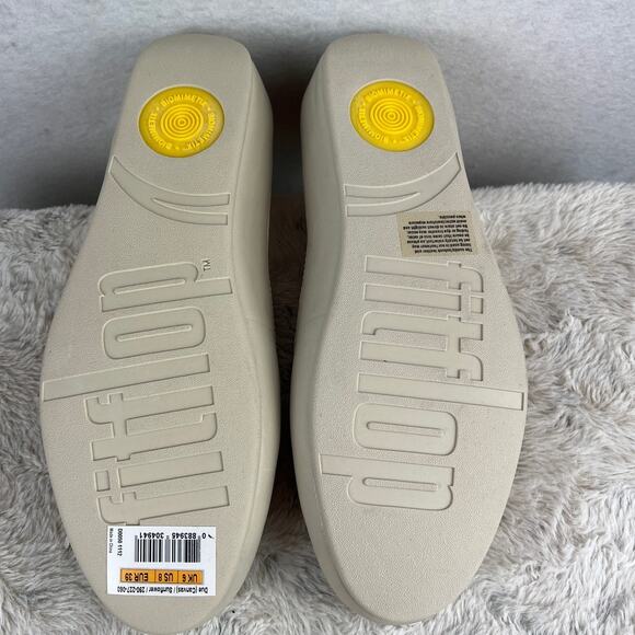 FitFlop Women’s Ocher Canvas Ballet Flat Yellow Size 39 (US 8) NWOB Teacher Fall - Picture 5 of 8